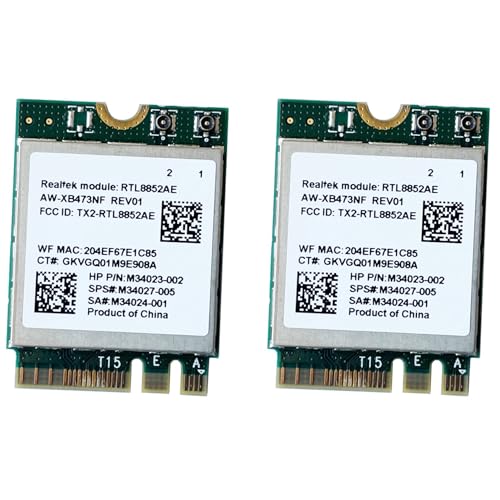 Gotoger 2 módulos inalámbricos 2.4G 5G 802.11AC/AX AW-XB473NF RTL8852AE RTL8852 Wifi 6 -MIMO tarjeta de red Bluetooth 5.2 para Win 10