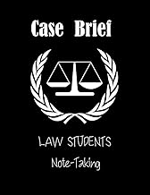 Case Brief Law student note-taking: Guided journal to take Important Notes For Law School Students