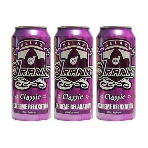 Drank Relax Extreme Relaxation Drink 16oz, Classic Drank, 3 Pack