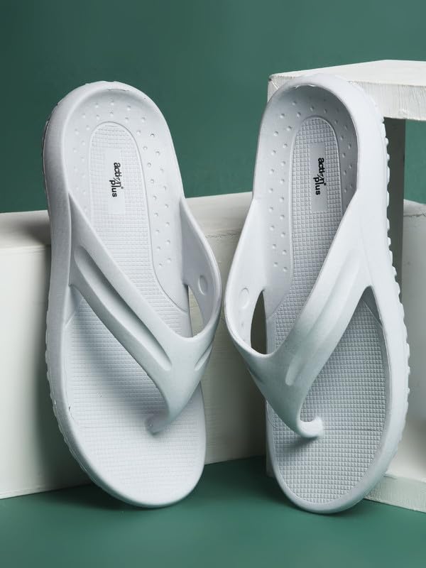 Image of ACTION Extra Soft Men's PILO Comfort Slippers | Lightweight & Anti-Skid Flip Flops with Cushioned Footbed | Waterproof Slippers for Men & Boys