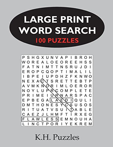 Large Print Word Search: 100 Puzzles