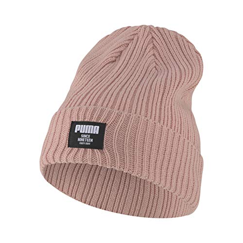 Bonnet Classique PUMA Ribbed Classic grs Beanie gris en maille thermique extensible