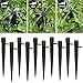 Set of 100 Drip Emitters Perfect for 4mm / 7mm Tube, Adjustable 360 Degree Water Flow Drip Irrigation System for Watering System.