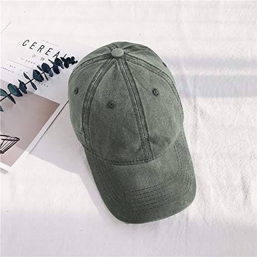 HH HOFNEN Men Women Washed Distressed Twill Cotton Baseball Cap Vintage Adjustable Dad Hat - Image 2