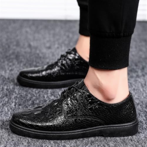 YZABEL Dress Oxford Shoes for Men Lace Up Round Toe Leather Shoes Business Casual Formal Shoes Office Work Low Top Dress Shoes3
