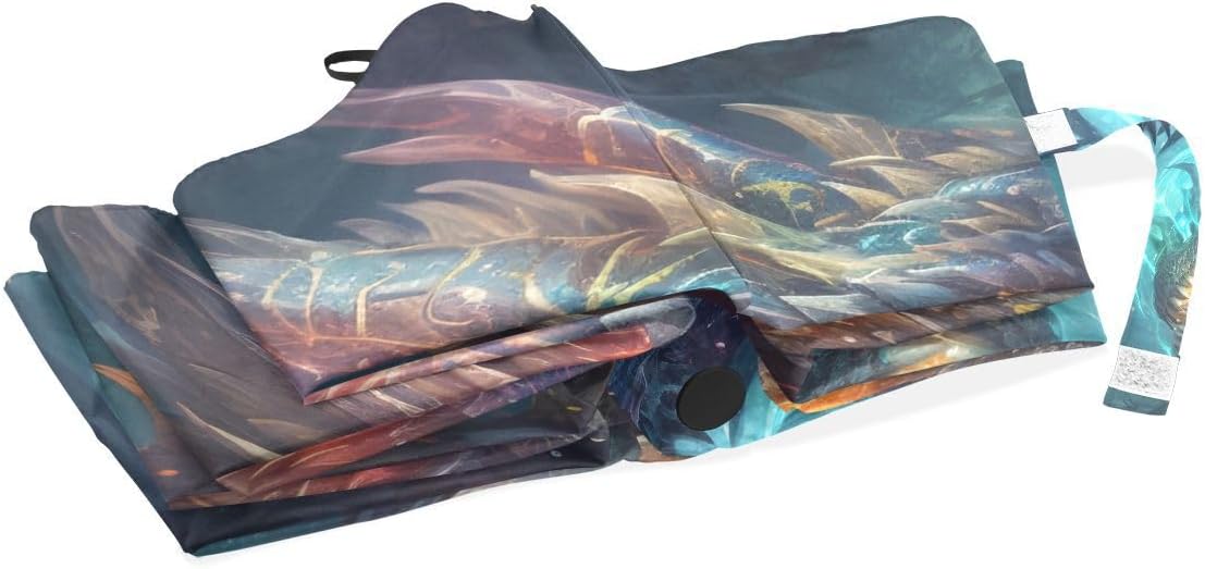 ALAZA Folding Umbrella Auto Open Close Compact Umbrella Windproof Waterproof for Rain Sun UV