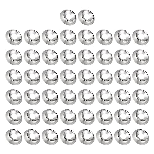 QUARKZMAN 50pcs Rondelle Cuvette 4 x 11 x 2.3mm 304 Inox Acier Fraisée Matériel pour Ménage...