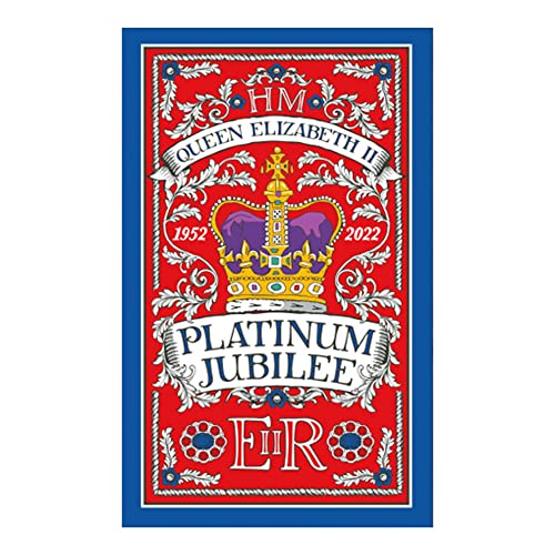 Platinum Jubilee Tea Towel Commemorative Memorabilia Queen Elizabeth Crown Souvenirs Gift (By LILAJ)