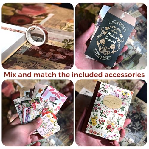 Funto Scrapbooking Kit - 154 PCS Vintage Craft Materials - Image 4