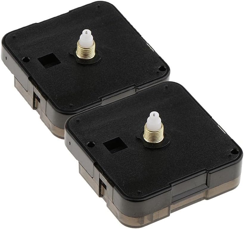 CALANDIS™ 2 Pieces Black Wall Clock Quartz Movement Mechanism DIY Replacement Part | Watches for Parts | Parts Tools & Guides | Watches Parts & Accessories