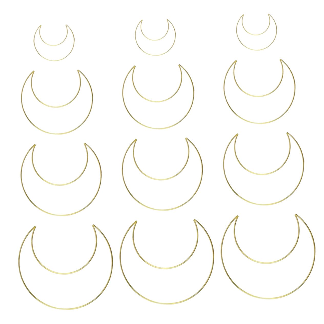 Cadre Attrape-rêves Lune en Fer pour Décoration de Chambre Bohème et Tissage Suspendu