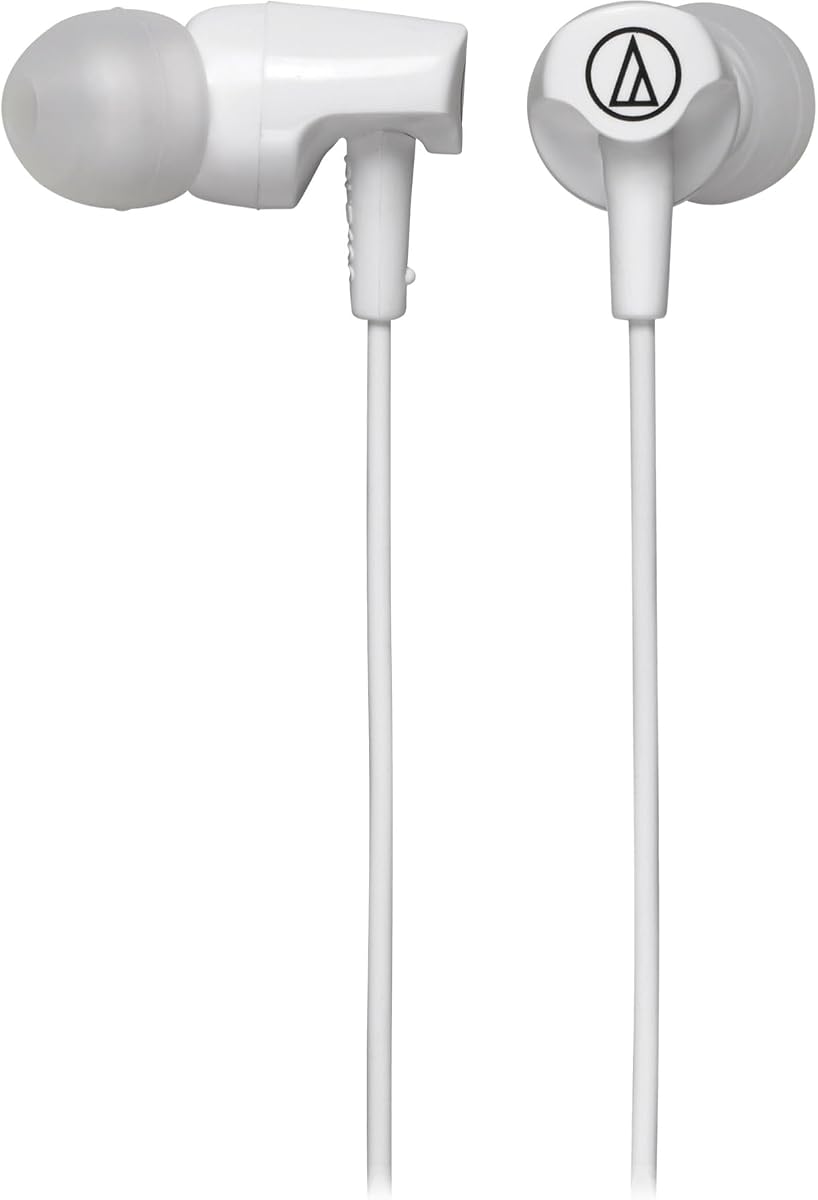 ATH-CLR100iSWH SonicFuel in-Ear Headphones with in-Line Mic & Control, White