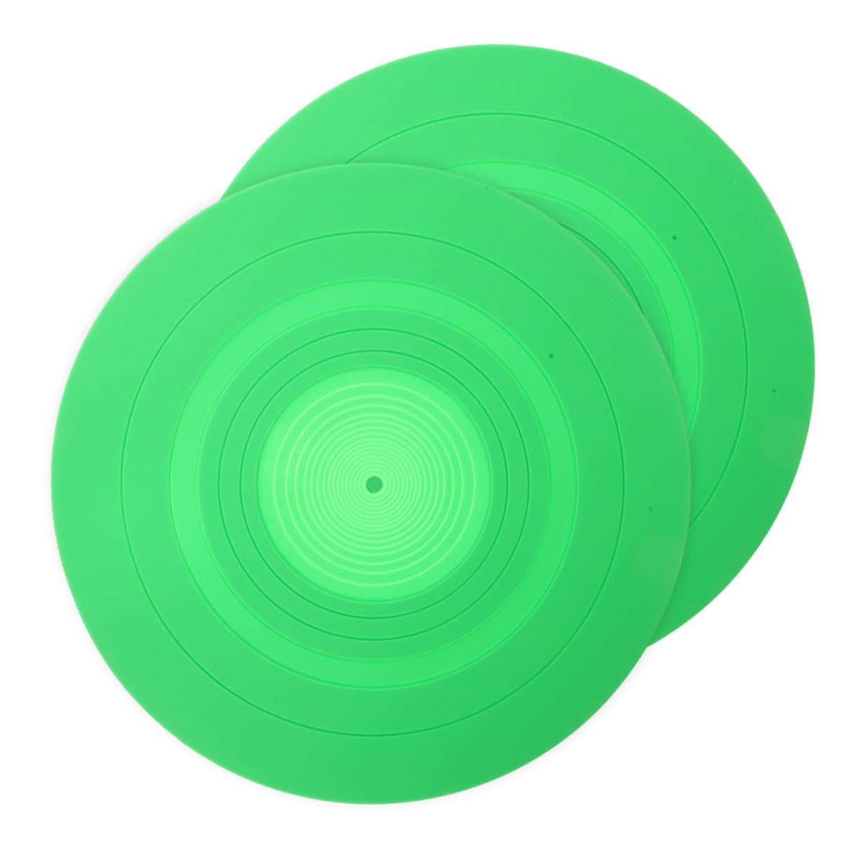 Toddmomy 2stücke Silikon-plattenspielermatte Plattenspielermatte für Vinyl-plattenspieler Slipmats für Plattenteller Ersatz-plattentellermatten Vinyl-plattenspielerzubehör