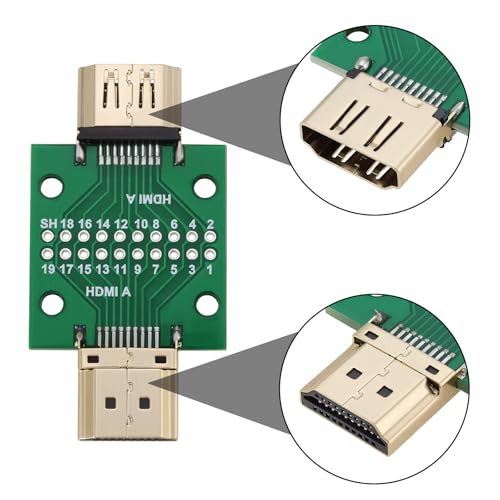 OTOTEC 2Pzs Conector HDMI Macho a Hembra 19 Pines miniatura 3