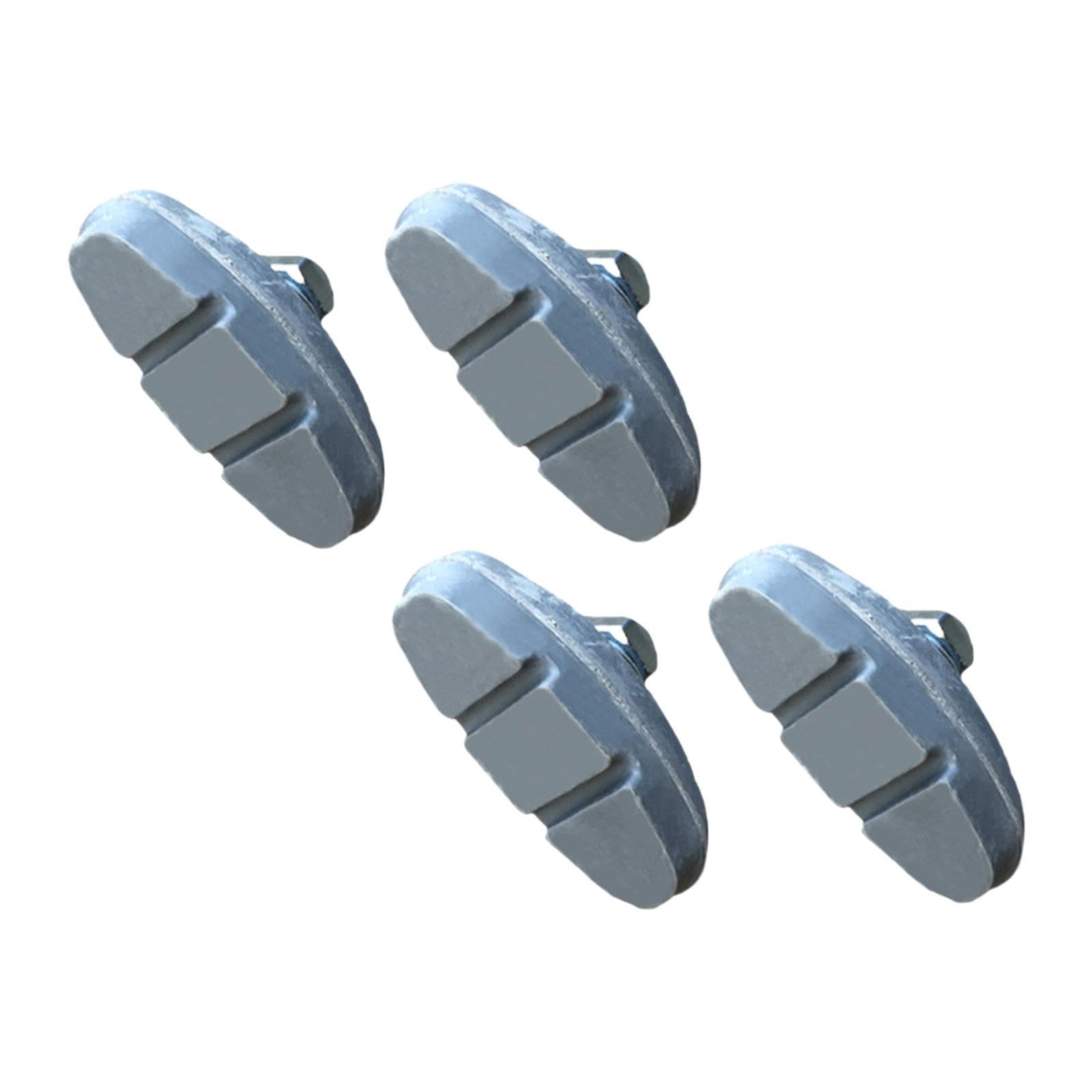 Hellery 2 Pairs V Brake Pads Kids Bike Brake Pads Rubber Universal Caliper Brake Pads Blocks for Childrens Mountain Bicycles Road Bike Easy Install Non-slip Bike Accessories