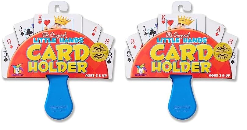 Gamewright | Little Hands Card Holder | Card Game Accessory | Ages 3+ | 1 Player (Pack of 2)