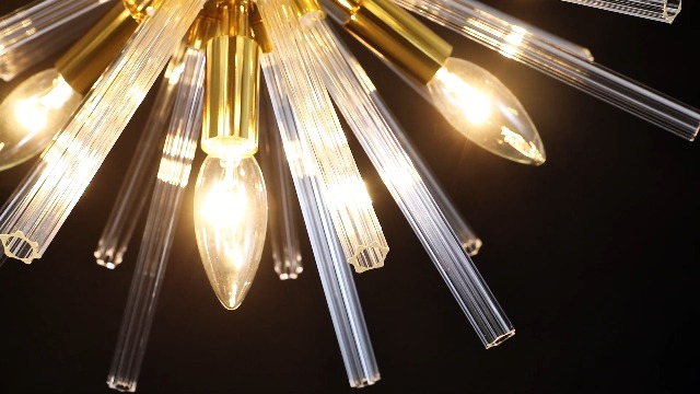 Image of Vezzio Gold Crystal Chandelier Light Fixtures