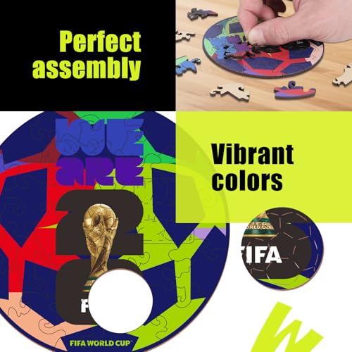 Image of FIFA World Cup 2026 Edition Football 26PCS Wooden Pocket Puzzle