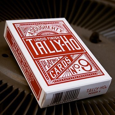 Tally Ho - No 9 Fan Back Standard Playing Cards (Red) Deck