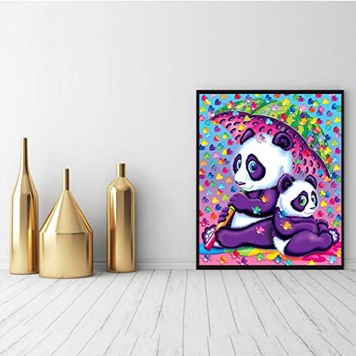 Diamond Painting Cross Stitch,5d Diamond Painting Panda dad and Kid,DIY Diamond Art Rhinestone Embroidery Cross Stitch… - Afbeelding 6