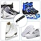 Joyzan Skate Spitzenspanner, Schlittschuh Spitzenspanner Sportdraht Schnürspanner Falten Schlittschuhe Spitze Abzieher Werkzeug Eishockey Eislaufschuh Straffer Tragbarer Haken Schwarz Sport Klapp