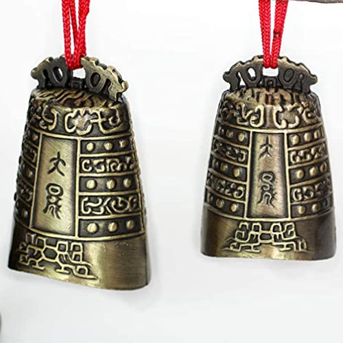 LIANXIAO - Chimes de liga de zinco sino chinês estilo retrô bronze sino chinês clássico percussão in