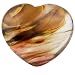 rockcloud Healing Crystal 1.6 inches Volcano Cherry Quartz Heart Love Carved Palm Worry Stone Chakra Reiki Balancing