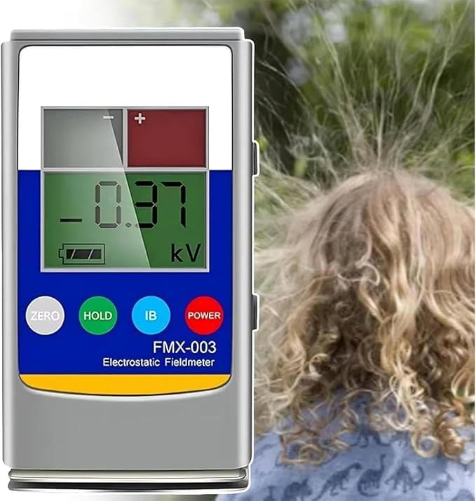 Przenośny tester elektrostatyczny, miernik terenowy 0-20 kV z wyświetlaczem LCD, niezbędny do wykrywania ładunków elektrostatycznych w panelach gumowych, włóknistych, przędzy