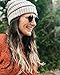 Funky Junque Confetti Knit Beanie for Women – Colorful Slouchy Cute Beanies, Cable Knitted Winter Hat for Women, Cozy Knit Beanies for Cold Weather Fashion - Oatmeal