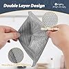 Orighty Multipurpose Wire Dishwashing Rag 12 Pcs, Upgraded Double-Layer Non-Scratch Wire Dish Cleaning Cloths, Reusable Steel Scrubber for Kitchen, Powerful Dishcloth Rag for Cookware, Grey, 7"x8" #5