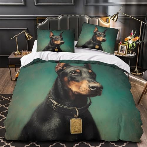 Housse de couette dinosaure 3D parure de lit microfibre king 220x240 - 2