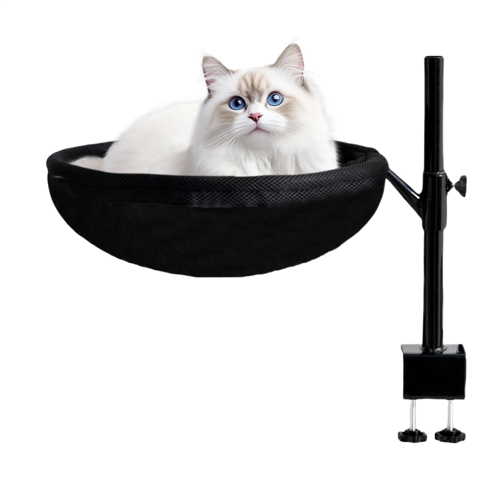 Posatoio Per Gatto Da Scrivania Mobile Scrivania Regolabile Rotante 360° | Cuccia Posatoio da Interno per Scrivania Per Micini e Piccoli Animali Domestici Interno e Postazioni e Tavoli da e Isola