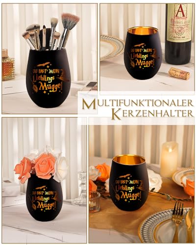 Windlicht Glas mit Gravur Harry Geschenke für Frauen, Personalisierte Lustige Potter Windlichter, Lieblings Muggel Teelichthalter, Windlicht Glas Geburtstagsgeschenk Freundin