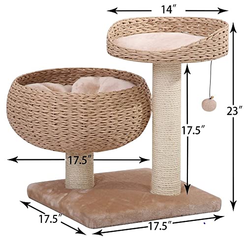 Petpals Group Nesting Area Cat Furniture, 23" H, 16 Lbs, Tan #TOP5