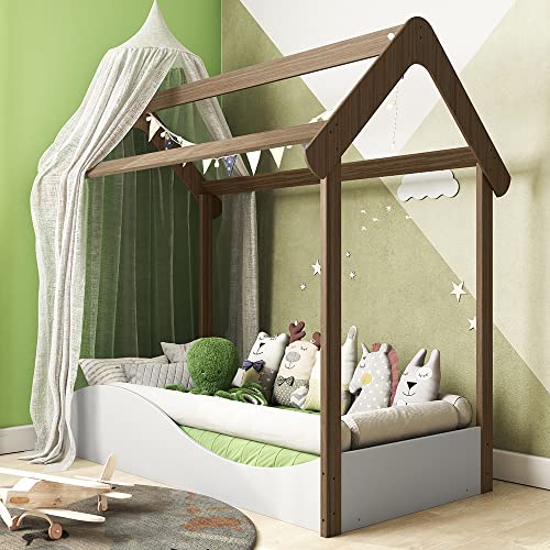 Mini cama Infantil Montessoriana Uli Móveis Peroba