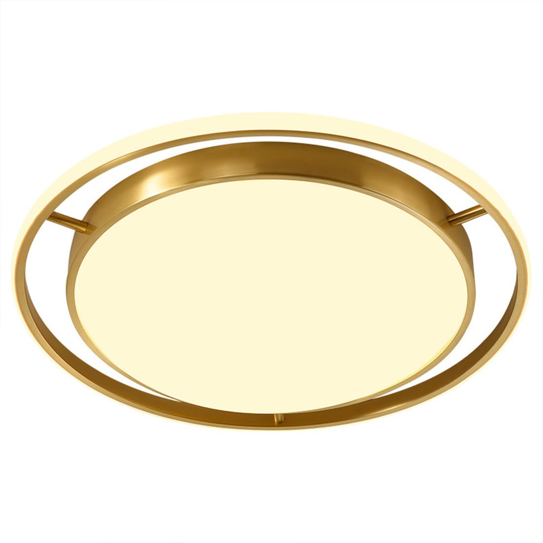 Plafonnier moderne en bronze créatif avec abat-jour acrylique premium de 50cm