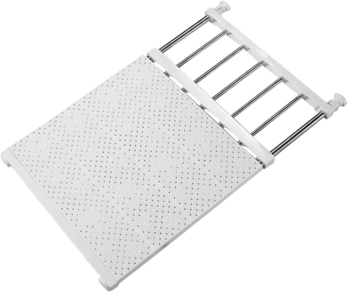 1pc Wardrobe Layered Divider Punch Storage Rack for Clothes Expandable Shelf Organizer for Fits Easy Installation No Damage to Wardrobe