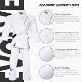 Starpro BJJ Gi Jiu Jitsu Gi dla dzieci z białym paskiem, Pearl Weave