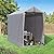 Raysfung Outdoor Storage Shed 6 x 3Ft Heavy Duty Portable Storage Shelter with Roll-up Zipper Door for Bike, Mower, Garden Storage