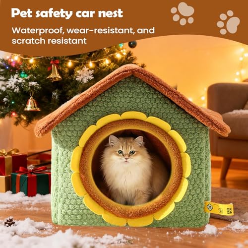 Maison pour chat lavable 43x36x34 cm et abri pliable pour chaton - 4