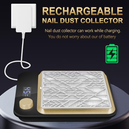 Recolector de Polvo para Uñas Recargable con Filtro Reutilizable miniatura 3