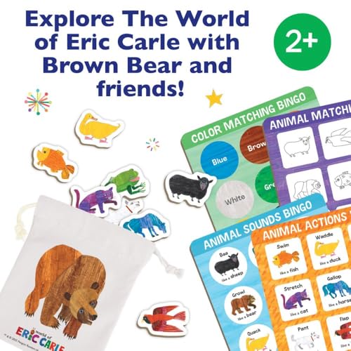 World of Eric Carle: Animal Bingo Juego de Madera para Niños miniatura 5