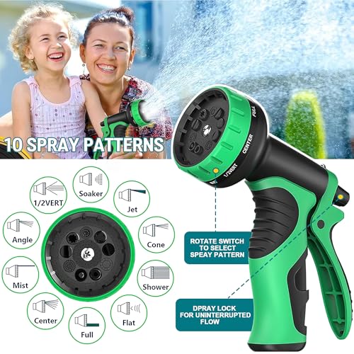 Expandable-Garden-Hose-75-ft-with-10-Function-Spray-Nozzle-New-Water-Hose-with-50-Layers-of-Innovative-Nano-Rubber-Lightweight-Durable-Flexible-75ft-Retractable-Stretch-Hose-Black-Green