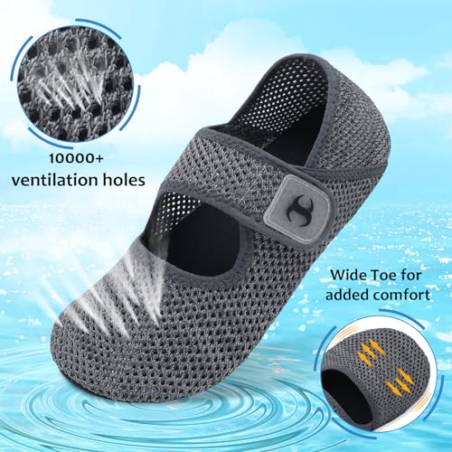 Image of Water Shoes for Women Men Barefoot Beach Swim Aqua Socks Summer Wide Slides Sandals Quick Dry Pool River Sea Sock Shoes