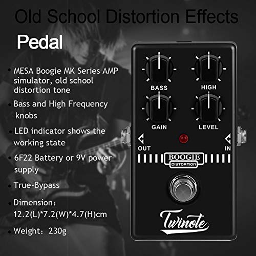 Yiwa pédale de guitare Old School Distortion Tone pour guitare Accessoires pour MESA Boogie MK Series AMO Simulator