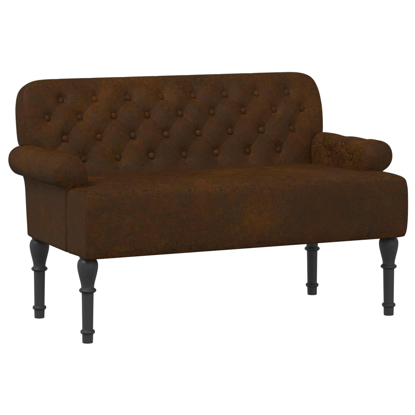 Sofá love seat marrón VidaXL para crear un rincón de lectura acogedor