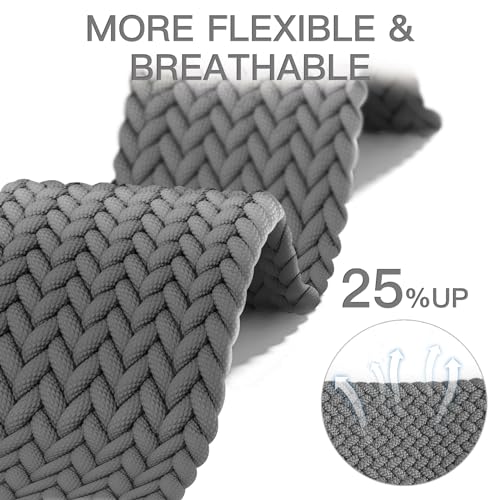 Correa de nylon trenzado magnético para Google Pixel Watch 41mm miniatura 3