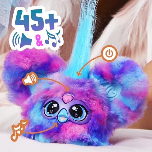 Furby Furblets Luv-Lee Mini, K-POP Musik & Sätze in Furbisch (über 45 Geräusche), Kuscheltier in Pink-Lila-Blau, für Kinder ab 6 Jahren