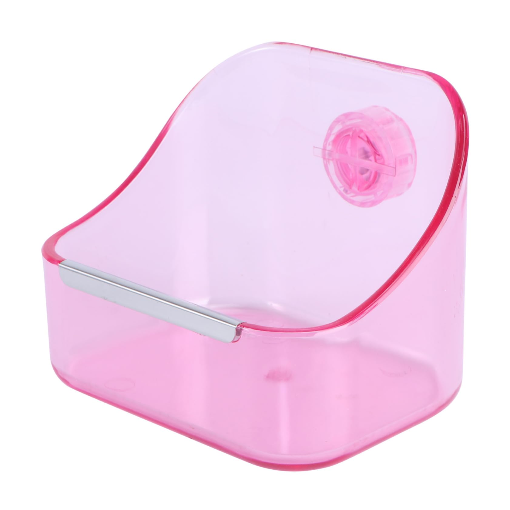 ifundom 1pc Pet Cage Food Bowl for Small Animals Durable Plastic Water and Food Container for Bunny Rabbit Guinea Pig Easy to Hang Lightweight Design