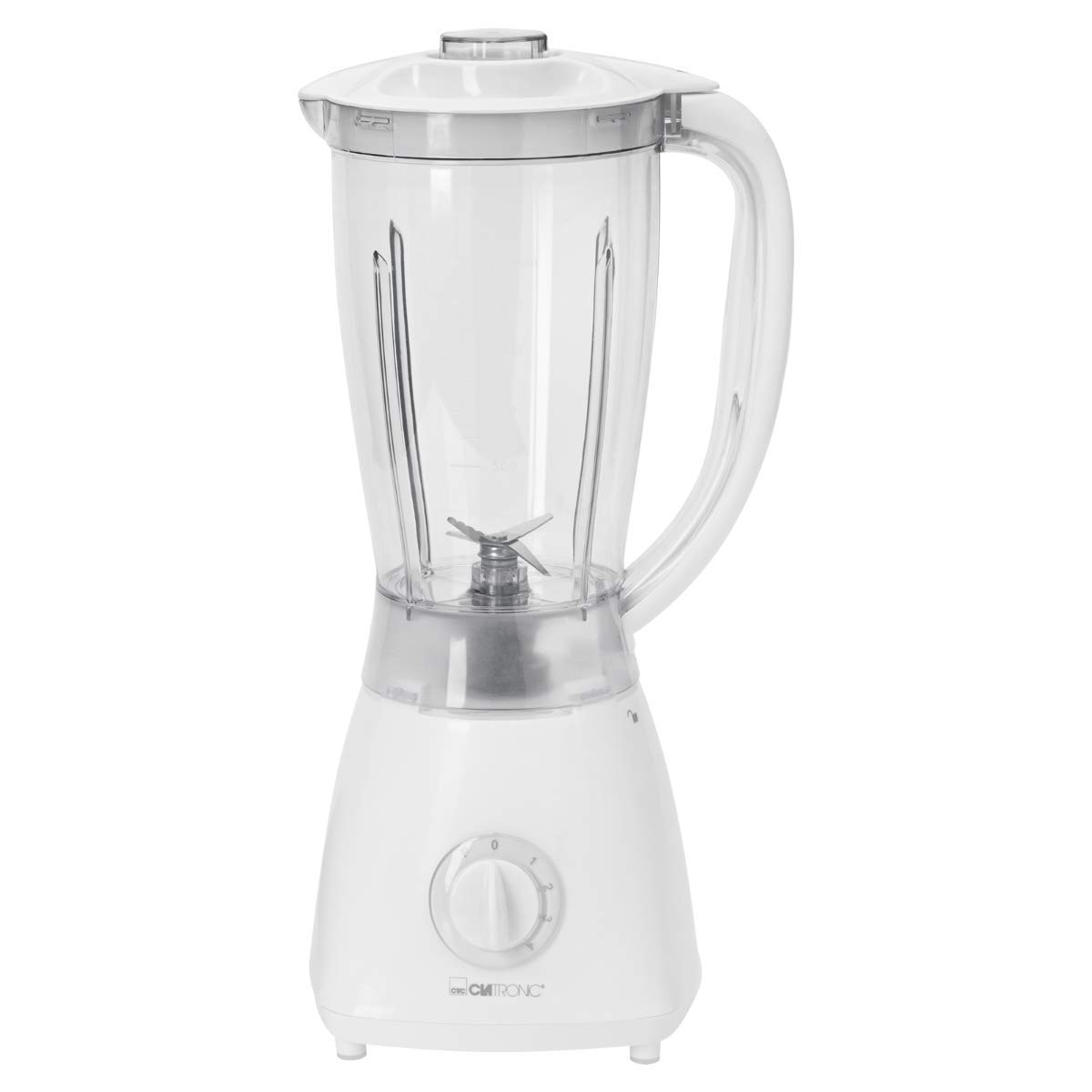 Clatronic UM3470 Blender à 5 vitesses avec lames en acier inoxydable et fonction pilon